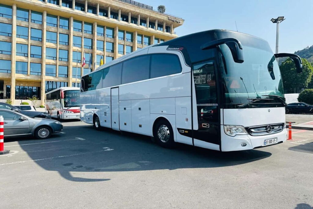46-seater bus rental in Tbilisi near Radisson Blu hotel